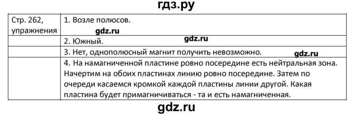 ГДЗ по физике 8 класс Грачев страница - 262, Решебник