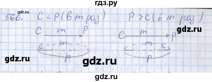 ГДЗ по математике 3 класс Давыдов   упражнение - 566, Решебник №1