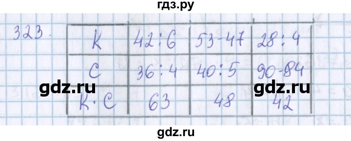 ГДЗ по математике 3 класс Давыдов упражнение - 323, Решебник №1