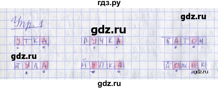 ГДЗ по русскому языку 2 класс Кузнецова рабочая тетрадь учусь писать без ошибок (Иванов) упражнение - 1, Решебник №1