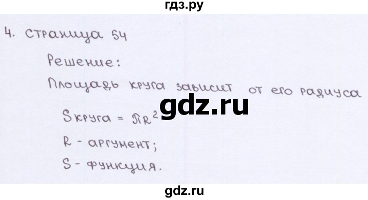 ГДЗ по алгебре 7 класс Ерина рабочая тетрадь  часть 1. страница - 54, Решебник №2