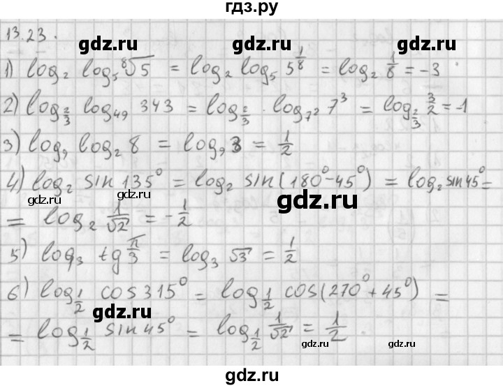 ГДЗ по алгебре 11 класс Мерзляк  Базовый уровень § 13 - 13.23, Решебник к учебнику 2014