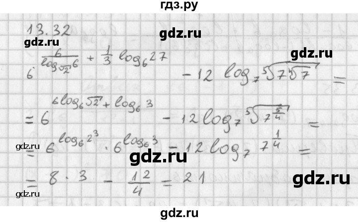 ГДЗ по алгебре 11 класс Мерзляк  Базовый уровень § 13 - 13.32, Решебник к учебнику 2014