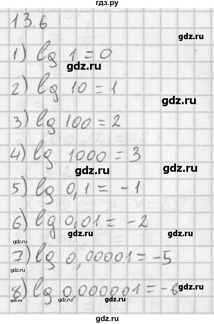 ГДЗ по алгебре 11 класс Мерзляк  Базовый уровень § 13 - 13.6, Решебник к учебнику 2014