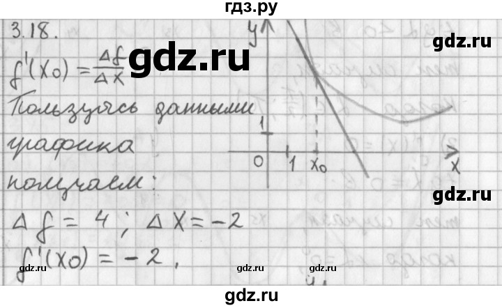 ГДЗ по алгебре 11 класс Мерзляк  Базовый уровень § 3 - 3.18, Решебник к учебнику 2014