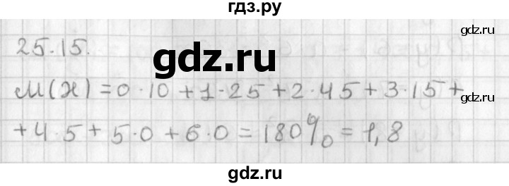 ГДЗ по алгебре 11 класс Мерзляк  Базовый уровень § 25 - 25.15, Решебник к учебнику 2014