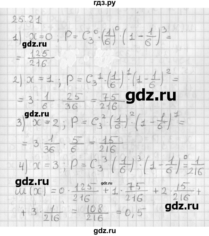 ГДЗ по алгебре 11 класс Мерзляк  Базовый уровень § 25 - 25.21, Решебник к учебнику 2014
