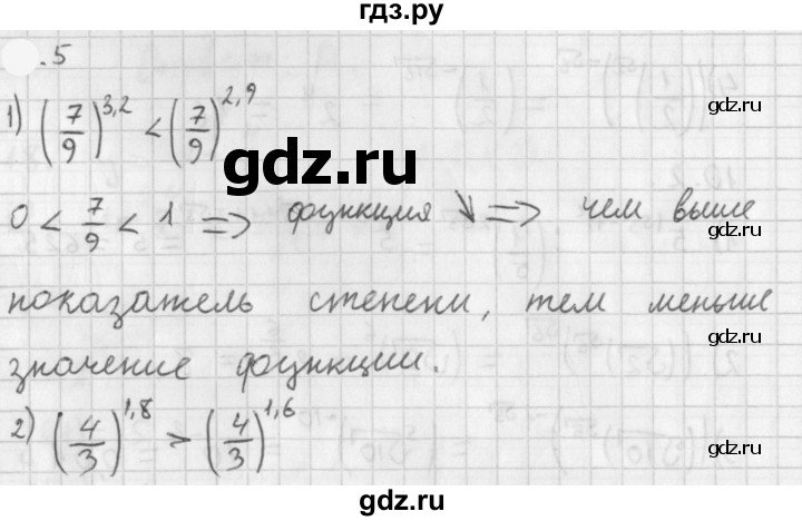 ГДЗ по алгебре 11 класс Мерзляк  Базовый уровень § 1 - 1.5, Решебник к учебнику 2021