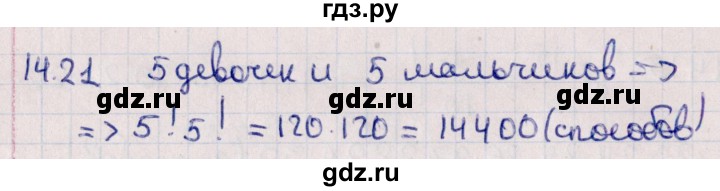 ГДЗ по алгебре 11 класс Мерзляк  Базовый уровень § 14 - 14.21, Решебник к учебнику 2021