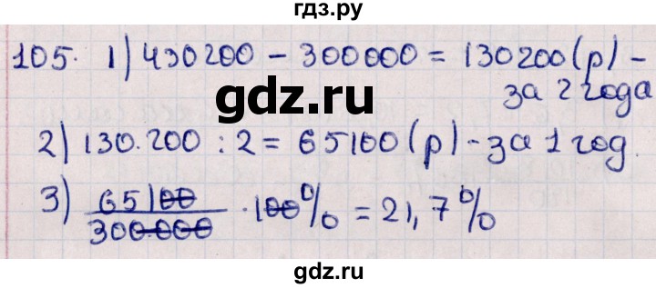 ГДЗ по алгебре 11 класс Мерзляк  Базовый уровень упражнения для повторения курса алгебры - 105, Решебник к учебнику 2021