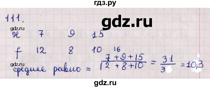 ГДЗ по алгебре 11 класс Мерзляк  Базовый уровень упражнения для повторения курса алгебры - 111, Решебник к учебнику 2021