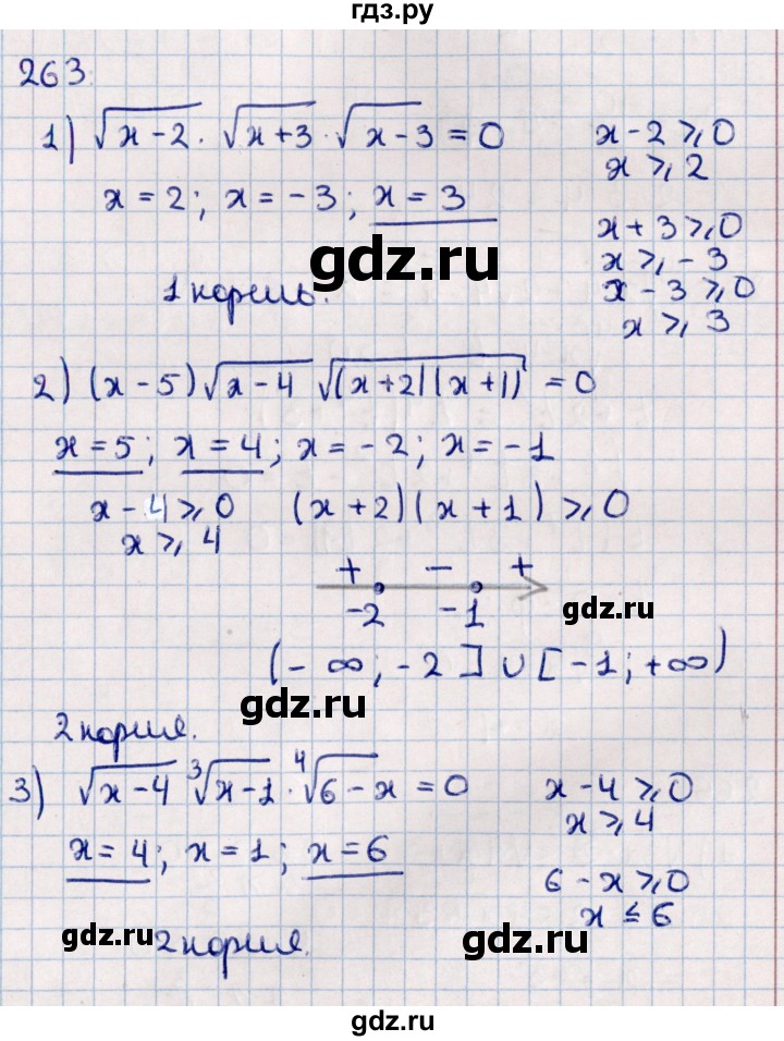 ГДЗ по алгебре 11 класс Мерзляк  Базовый уровень упражнения для повторения курса алгебры - 263, Решебник к учебнику 2021