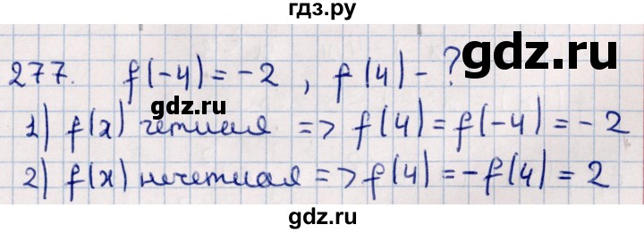 ГДЗ по алгебре 11 класс Мерзляк  Базовый уровень упражнения для повторения курса алгебры - 277, Решебник к учебнику 2021