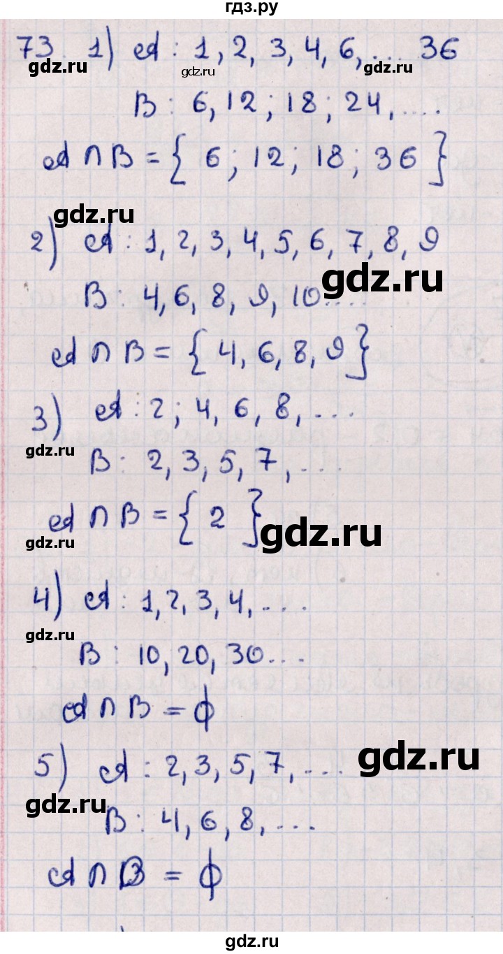 ГДЗ по алгебре 11 класс Мерзляк  Базовый уровень упражнения для повторения курса алгебры - 73, Решебник к учебнику 2021
