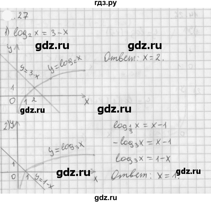 ГДЗ по алгебре 11 класс Мерзляк  Базовый уровень § 5 - 5.27, Решебник к учебнику 2021