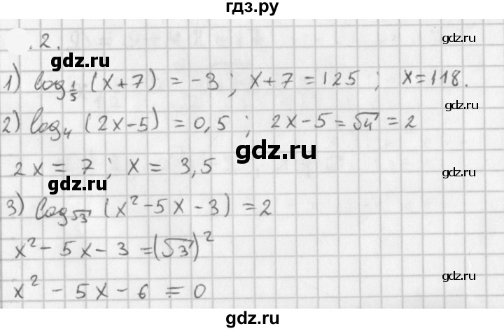 ГДЗ по алгебре 11 класс Мерзляк  Базовый уровень § 6 - 6.2, Решебник к учебнику 2021