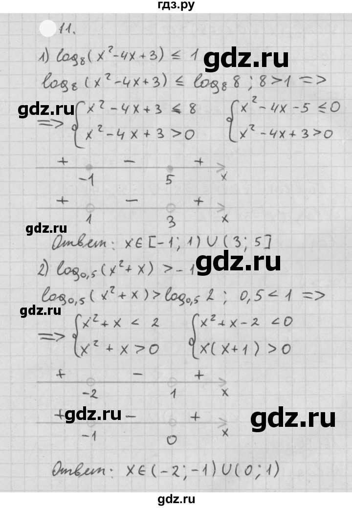 ГДЗ по алгебре 11 класс Мерзляк  Базовый уровень § 7 - 7.11, Решебник к учебнику 2021