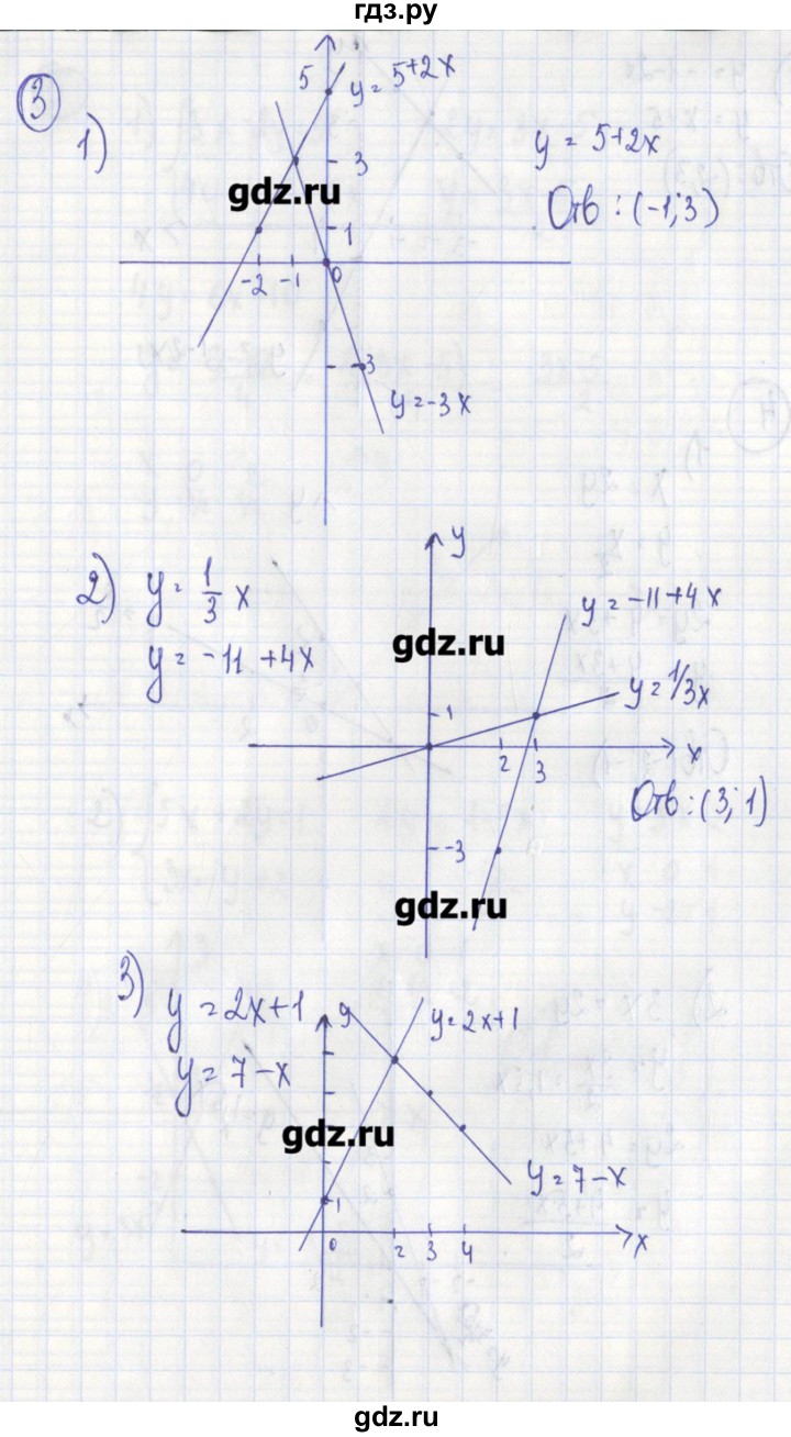 ГДЗ по алгебре 7 класс Ткачева дидактические материалы  § 36 - 3, Решебник №1
