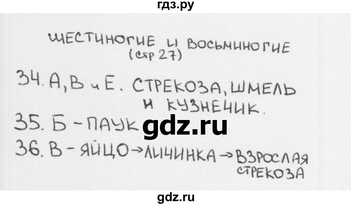ГДЗ по окружающему миру 2 класс Плешаков тесты страница - 27, Решебник 2018