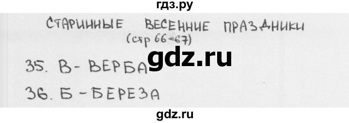 ГДЗ по окружающему миру 2 класс Плешаков тесты страница - 66, Решебник 2018