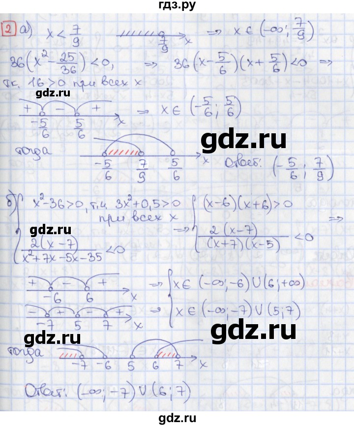 ГДЗ по алгебре 9 класс Потапов дидактические материалы  самостоятельные работы / СР-10 / вариант 3 - 2, Решебник