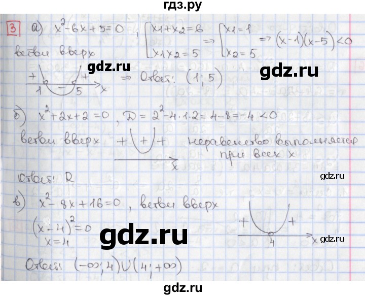 ГДЗ по алгебре 9 класс Потапов дидактические материалы  контрольные работы / КР-1 / вариант 1 - 3, Решебник