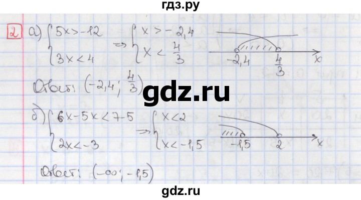 ГДЗ по алгебре 9 класс Потапов дидактические материалы  контрольные работы / КР-1 / вариант 3 - 2, Решебник