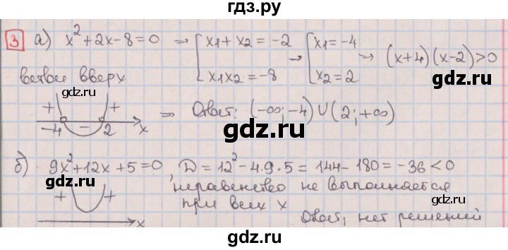 ГДЗ по алгебре 9 класс Потапов дидактические материалы  контрольные работы / КР-1 / вариант 4 - 3, Решебник