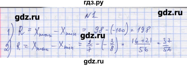 ГДЗ по алгебре 11 класс Шабунин дидактические материалы Базовый уровень глава 13 / § 73 / вариант 1 - 1, Решебник