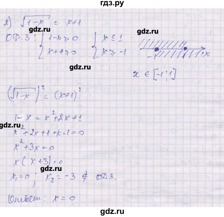 ГДЗ по алгебре 10 класс Шабунин дидактические материалы Базовый и углубленный уровень глава 2 / § 9 / вариант 1 - 2, Решебник