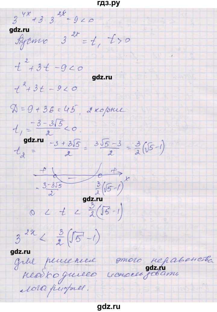 ГДЗ по алгебре 10 класс Шабунин дидактические материалы Базовый и углубленный уровень глава 3 / задание для интересующихся математикой - 3, Решебник