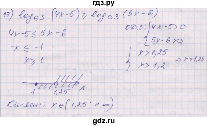 ГДЗ по алгебре 10 класс Шабунин дидактические материалы Базовый и углубленный уровень глава 4 / § 20 / вариант 2 - 17, Решебник