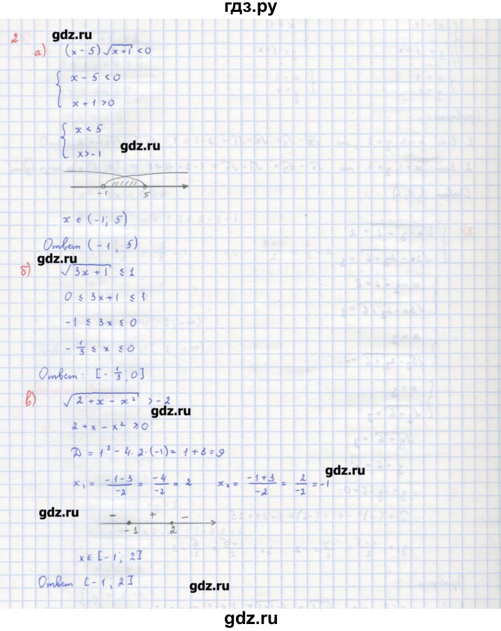ГДЗ по алгебре 10‐11 класс Ершова самостоятельные и контрольные работы   самостоятельные работы / С-22. вариант - А2, Решебник