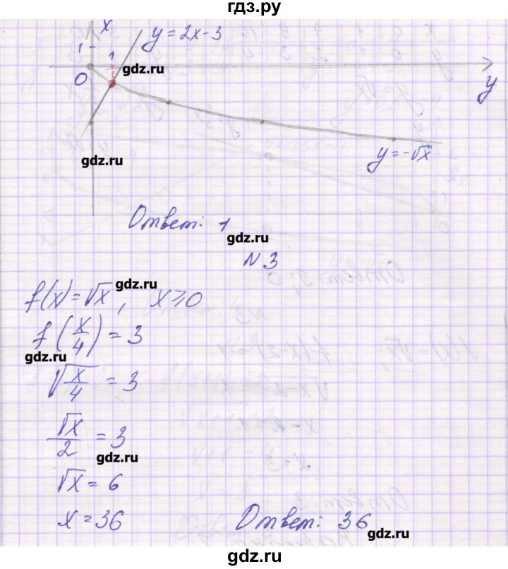 ГДЗ по алгебре 8 класс Александрова самостоятельные работы  Базовый уровень С-15. вариант - 3, Решебник