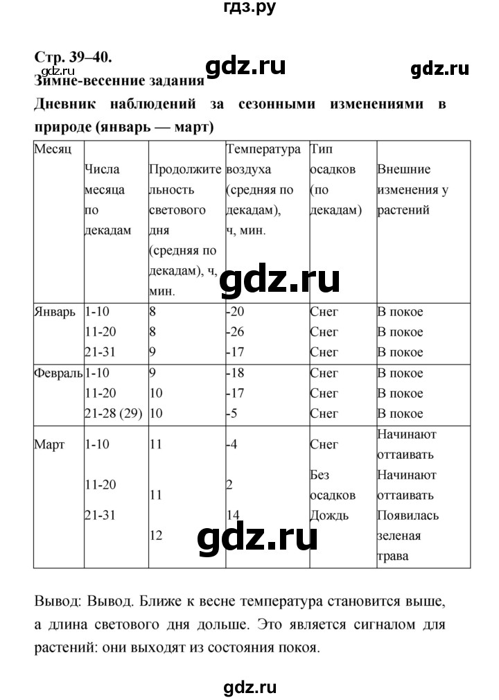 ГДЗ по биологии 6 класс Пономарева рабочая тетрадь  часть 2 (страница) - 39, Решебник