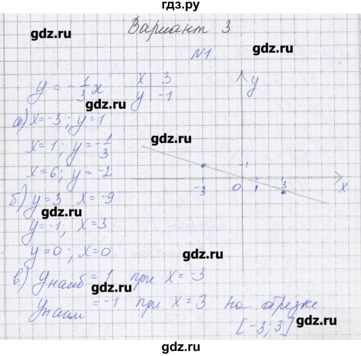 ГДЗ по алгебре 7 класс Александрова самостоятельные работы  Углубленный уровень С-14. вариант - 3, Решебник