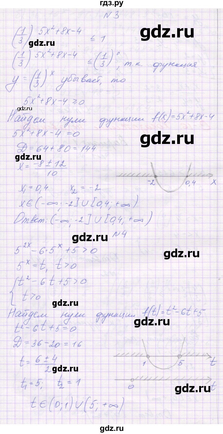 ГДЗ по алгебре 11 класс Александрова самостоятельные работы  Базовый уровень С-16. вариант - 1, Решебник