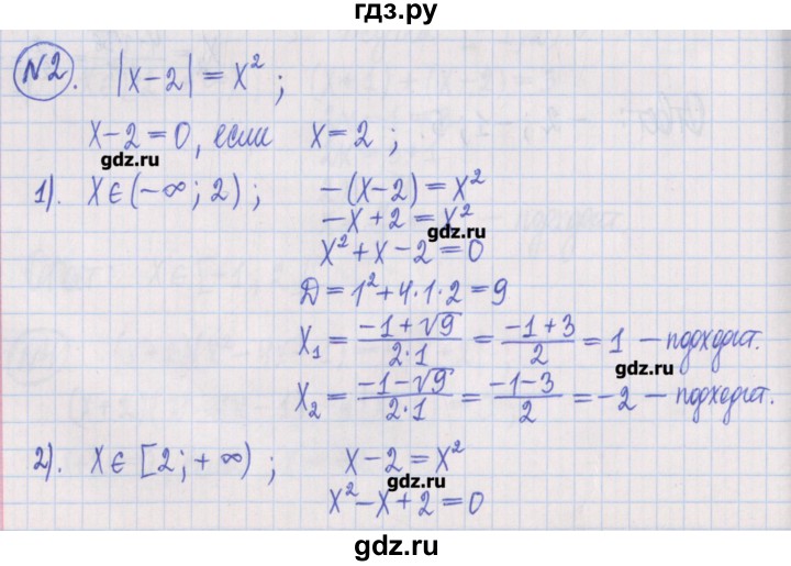 ГДЗ по алгебре 8 класс Потапов дидактические материалы   самостоятельные работы / С-19 / вариант 4 - 2, Решебник №1