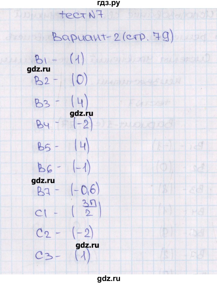 ГДЗ по алгебре 11 класс  Шепелева тематические тесты ЕГЭ Базовый и углубленный уровень тест 7. вариант - 2, Решебник