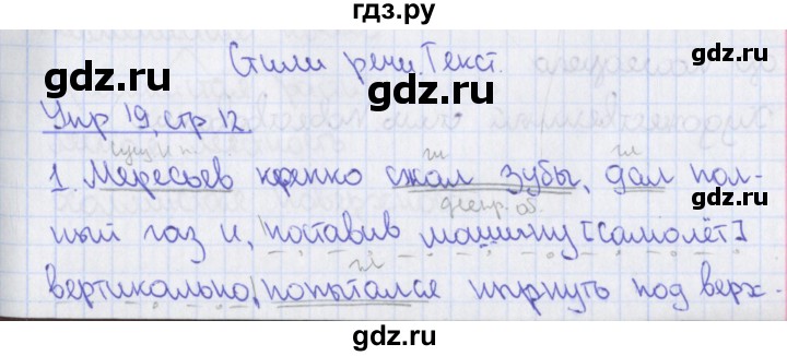 ГДЗ по русскому языку 8 класс Ефремова рабочая тетрадь (Бархударов ) упражнение - 19, Решебник 2014