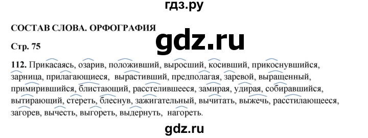 ГДЗ по русскому языку 8 класс Ефремова рабочая тетрадь (Бархударов ) упражнение - 112, Решебник 2024