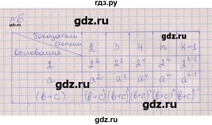 ГДЗ по алгебре 7 класс Ключникова рабочая тетрадь  параграф 15 - 6, Решебник