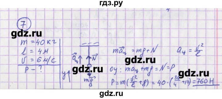 ГДЗ по физике 10‐11 класс Громцева сборник задач  глава 2 / параграф 17 - 7, Решебник
