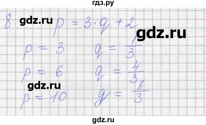 ГДЗ по алгебре 7 класс Миндюк рабочая тетрадь  параграф 12 - 8, Решебник