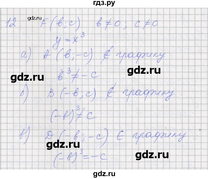 ГДЗ по алгебре 7 класс Миндюк рабочая тетрадь  параграф 21 - 12, Решебник