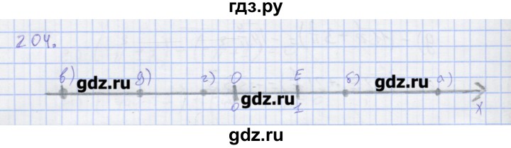 ГДЗ по математике 6 класс Потапов  рабочая тетрадь к учебнику Никольского  упражнение - 204, Решебник