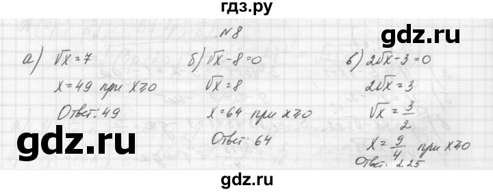 ГДЗ по алгебре 8 класс Звавич дидактические материалы  самостоятельная работа. вариант 2 / С-9 - 8, Решебник №1