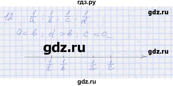 ГДЗ по алгебре 8 класс Миндюк рабочая тетрадь  параграф 26 - 12, Решебник №1