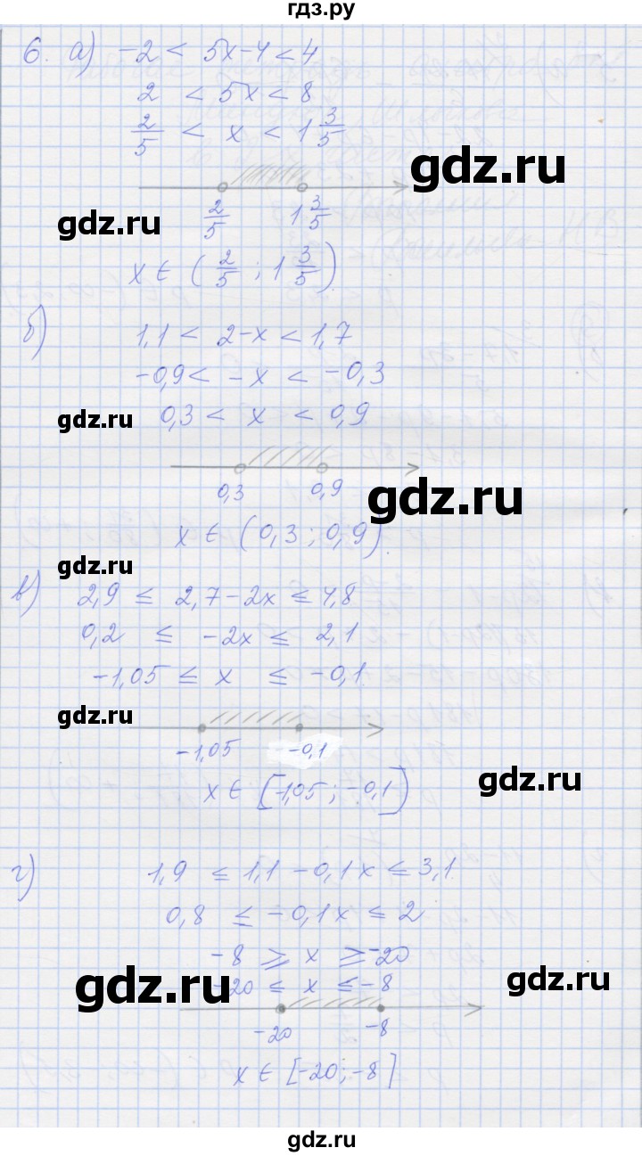 ГДЗ по алгебре 8 класс Миндюк рабочая тетрадь  параграф 32 - 6, Решебник №1