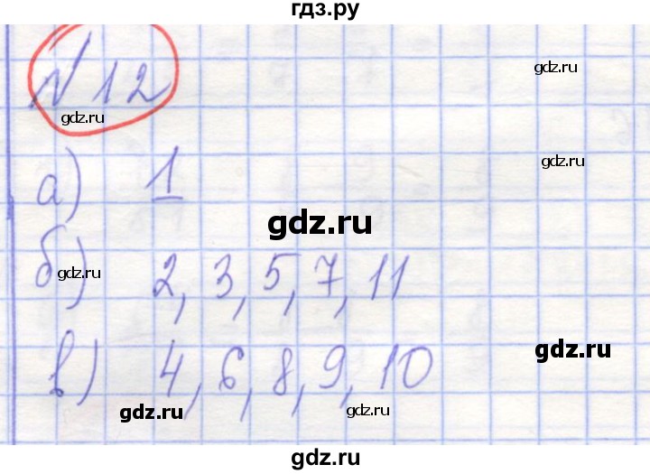 ГДЗ по алгебре 7 класс Потапов рабочая тетрадь (Никольский) задание - 12, Решебник